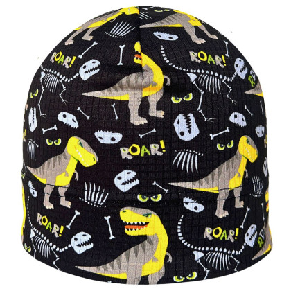 Funkční čepice Picowinter Dinosauři RDX Černá