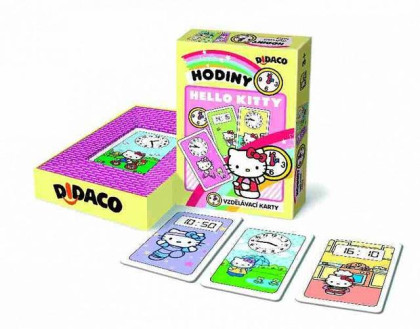 Vzdělávací karty Didaco Hodiny - Hello Kitty