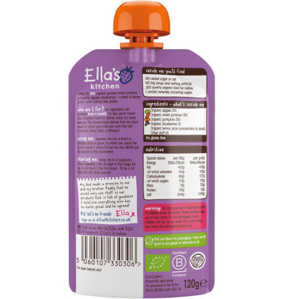 Ella's Kitchen BIO Batáty, dýně a jablko (120 g)