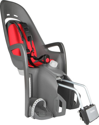Polohovací cyklosedačka Hamax s uzamykatelným zámkem Zenith Relax - Grey/Red