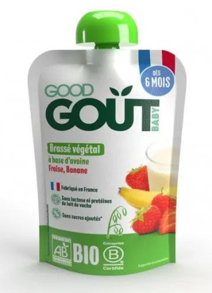 Good Gout BIO Ovesný dezert s jahodou a banánem 90 g