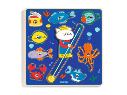 Vkládací puzzle Rybolov Djeco