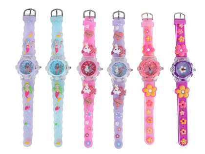 Glamour hodinky náramkové analogové dívčí na baterie se světlem