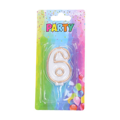 Párty svíčka zlatá