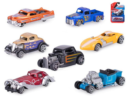 Auto závodní 8 cm kov volný chod
