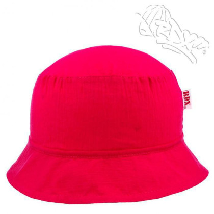 Dívčí letní plátěný klobouk jednobarevný RDX 