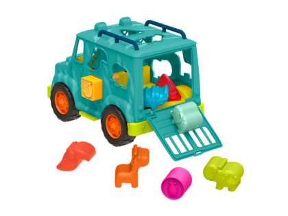 Náklaďák s vkládacími tvary Animal Rescue B-Toys