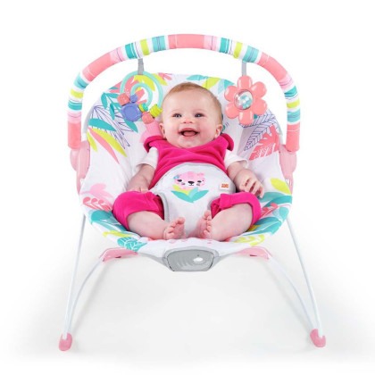 BRIGHT STARTS Lehátko vibrující Flamingo Vibes ™ 0m +, do 9kg