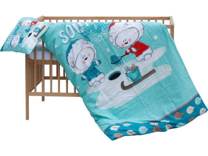 Dětská postýlka s kompletní výbavou 120 x 60 cm, Ledy Scarlett