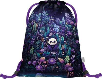 Set 5 Ergo Jungle Panda: aktovka, penál, sáček, zástěra, peněženka Baagl