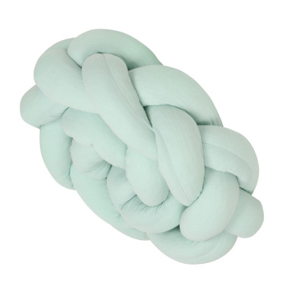 Mušelínový mantinel cop 200 cm Babymatex – chránič do postýlky Mint