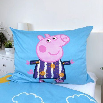 Povlečení Peppa Pig PEP125 svítící 140 x 200, 70 x 90 cm Jerry Fabrics