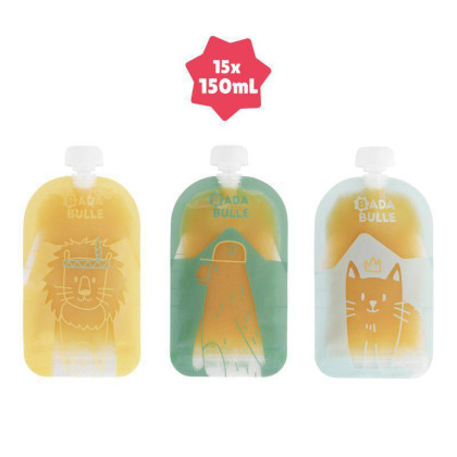 Sada sáčků 150 ml 15 ks Badabulle