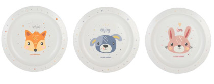 Talíř plastový Cute animals Canpol babies
