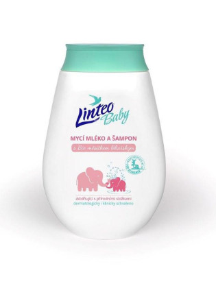 Dětské mycí mléko a šampón Linteo Baby s měsíčkem lékařským 250 ml