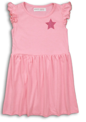 Šaty dívčí bavlněné Minoti 2KDRESS 14, růžová 