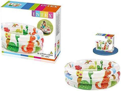 Bazén dětský s nafukovací 3 komory 61 x 22 cm Intex