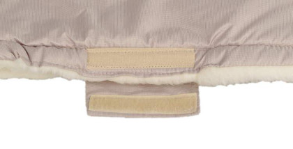 Merino rukávník na kočárek z ovčí/velbloudí vlny na zip 30 x 50 cm