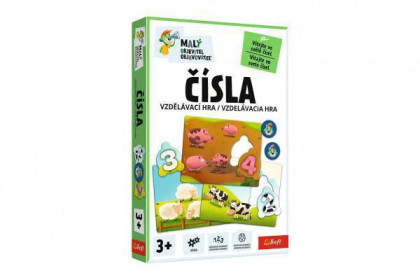 Malý objevitel Čísla vzdělávací společenská hra 19x29x4 cm