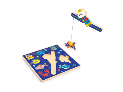 Vkládací puzzle Rybolov Djeco