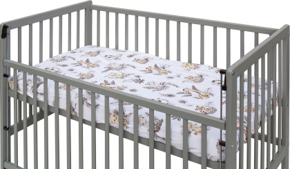 Prostěradlo do postýlky Afrika 120 x 60 cm béžové Scarlett