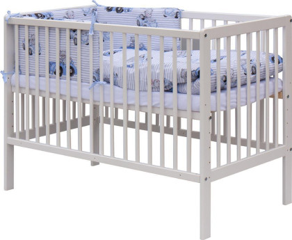 Postýlka 120 x 60 cm s kompletní výbavou Maxík - modrá