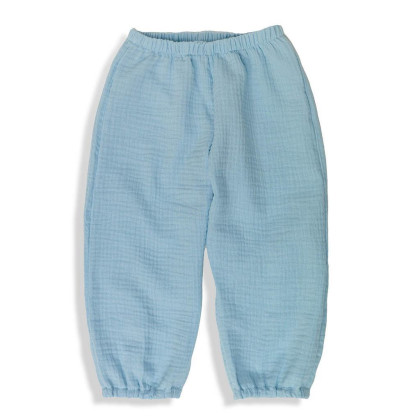 Dětské mušelínové kalhoty Luca Blue Esito