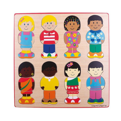 Vkládací puzzle kamarádi Bigjigs Toys