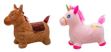 Plyšový skákací koník se zvukem Baby Mix