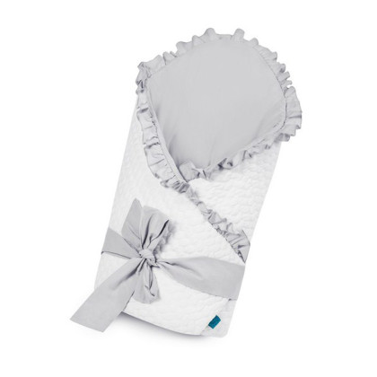 Zavinovačka s mašlí Belisima Králíček bílo-šedá