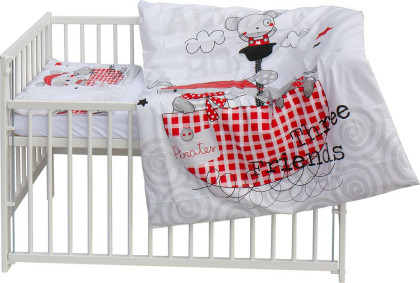 Dětská postýlka s kompletní výbavou Scarlett 120 x 60 cm - Bandy