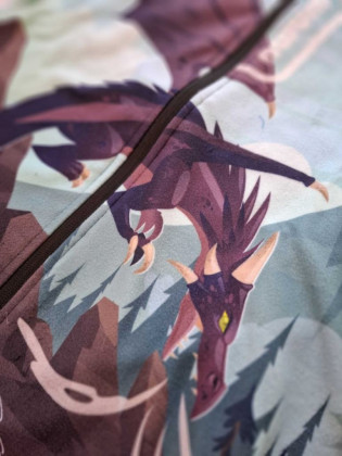 Fleecová mikina dětská Dragon fantasy Wamu