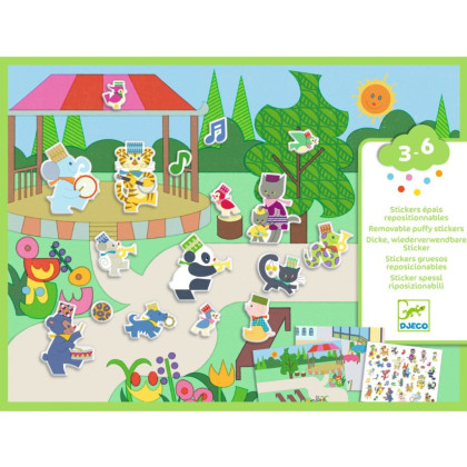 Samolepkové tvoření Hudebníci Djeco