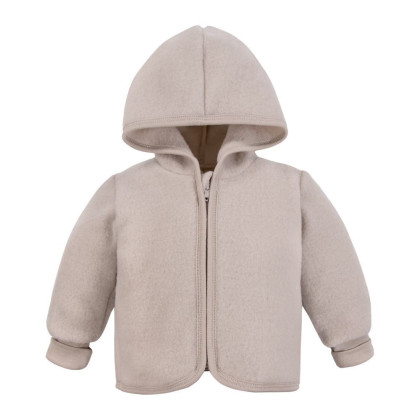 Merino dětská fleecová bunda béžová Eevi