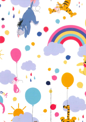 Balící papír Medvídek Pú 2 x 0,70 m