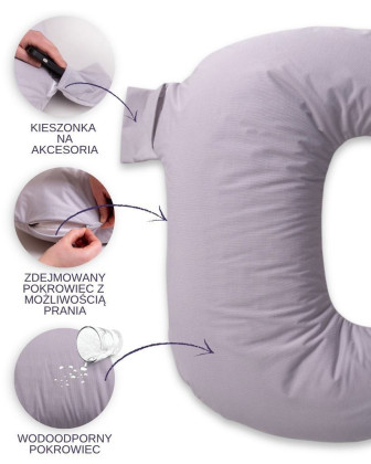 Bambusový polohovací polštář MiniRelax 150 cm Babymatex