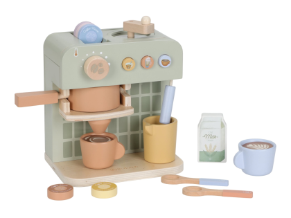 Kávovar na kapsle dřevěný Little Dutch