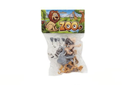 Zvířátka veselá safari ZOO 9-10cm 6 ks
