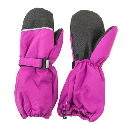 Rukavice palcové dívčí prodloužené růžová Pidilidi