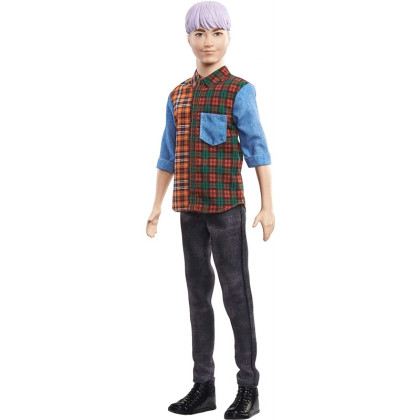 Barbie Model Ken - fialové vlasy GHW70