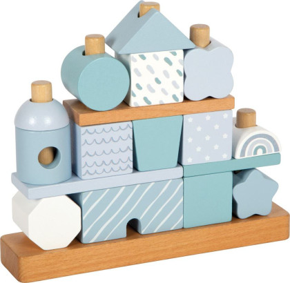 Nasazování na tyč Domeček modrý small foot 