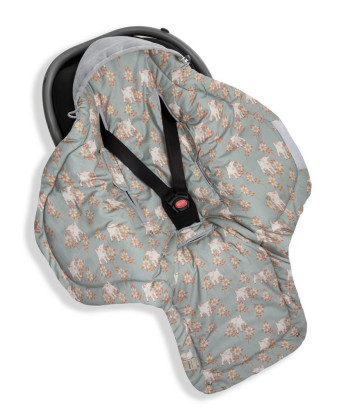 Fusak/zavinovačka/deka do autosedačky Vintage Animals Sky Blue Sleepee
