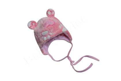 Zimní čepička wellsoft  Srdíčka Baby Service
