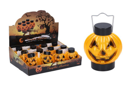 Dekorace Halloween dýně 8 x 7 cm svítící