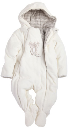 Kombinéza Krtek NAT GMINI vel.68 - BÍLÁ