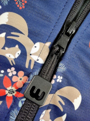 Dětská softshellová bunda Lišky tmavě modrá Wamu