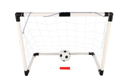 Fotbalová branka s míčkem a pumpičkou