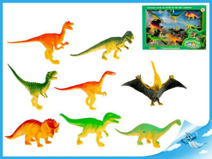 Dinosauři 9-13cm 8ks v krabičce