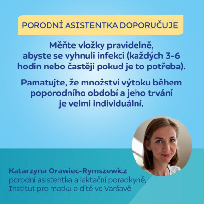Poporodní vložky s křidélky denní 10 ks