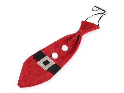 Vánoční/párty kravata červená